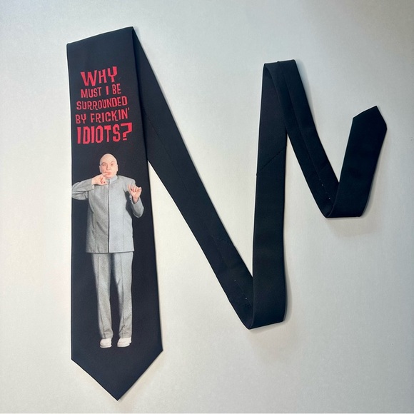 Ralph Marlin Other - Vintage Dr. Evil 2000 Austin Powers: Frickin Idiots by Ralph Marlin Classic Tie